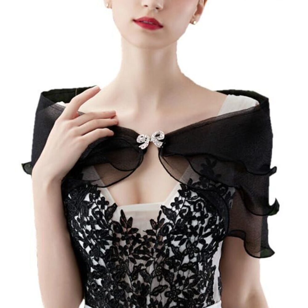 7192 Sheer Shawls And Wraps For Evening Dresses Lightweight Bridesmaid Wedding